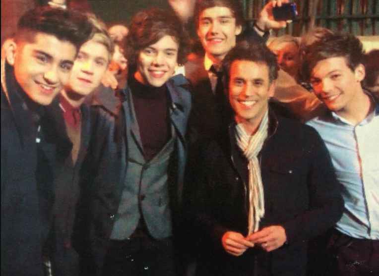 Matthew Amroliwala with former band One direction. career, professional life